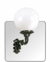 Lampa ogrodowa kule -  R6 +kula Φ 25cm