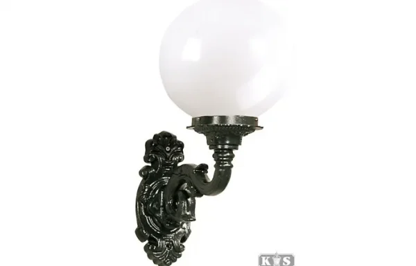 Lampa kinkietowa: R4 +kula Φ 30cm
