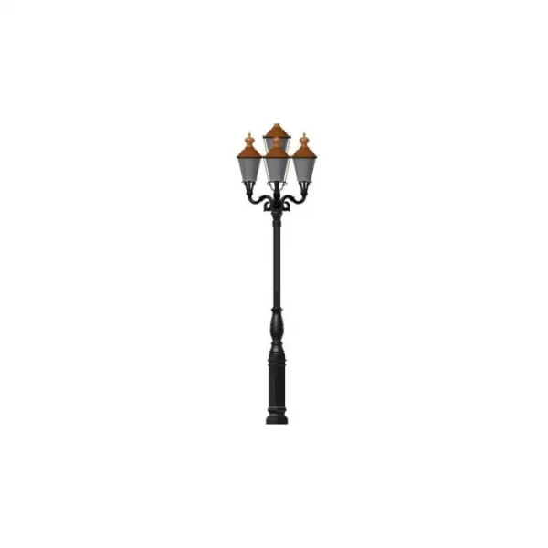 Lampa ogrodowa S1+3xR4+4xK4B