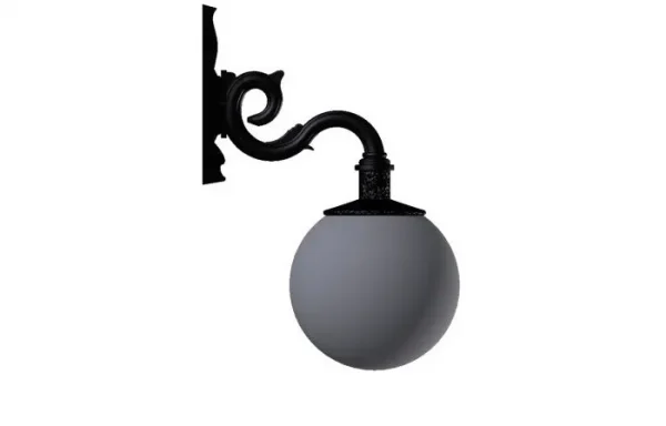 Lampa ogrodowa kula: R4A+KULA Φ 30cm